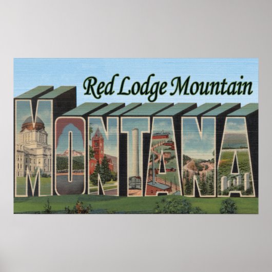 Red Lodge Mountain, Montana Poster (Voorkant)