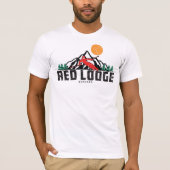 Red Lodge Ski Sunset T-shirt (Voorkant)