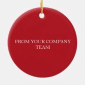 Red Logo Compagnie Ornement de vacances (Dos)