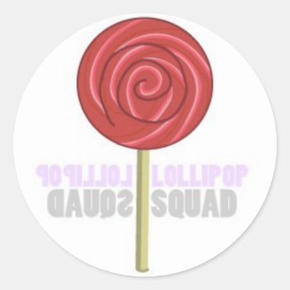 Red Lollipop Ronde Sticker