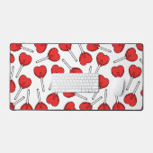 Red Lollipops, Heart Lollipops, Lollipop Pattern (Clavier et souris)