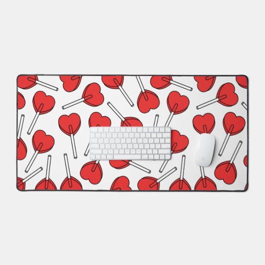 Red Lollipops, Heart Lollipops, Lollipop Pattern (Clavier et souris)