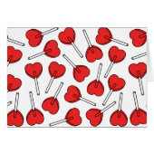 Red Lollipops, Heart Lollipops, Lollipop Pattern (Voorkant Horizontaal)
