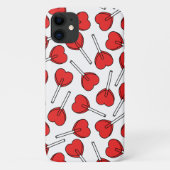 Red Lollipops, Heart Lollipops, Lollipop Pattern Case-Mate iPhone Case (Achterkant)