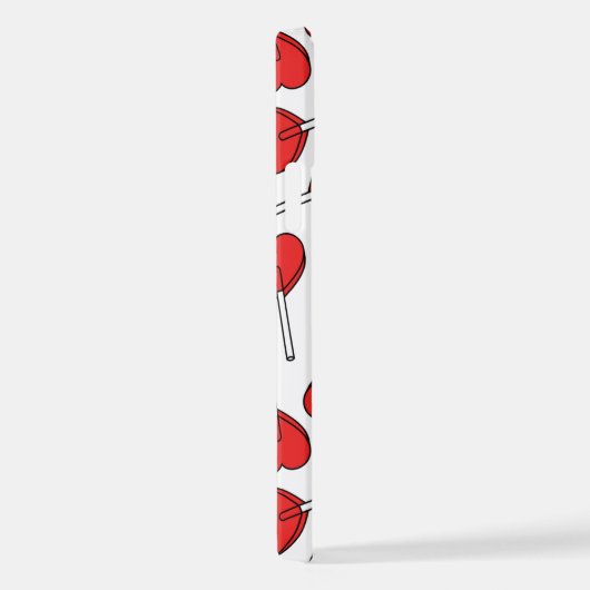 Red Lollipops, Heart Lollipops, Lollipop Pattern iPhone Hoesje (Rechterkant)