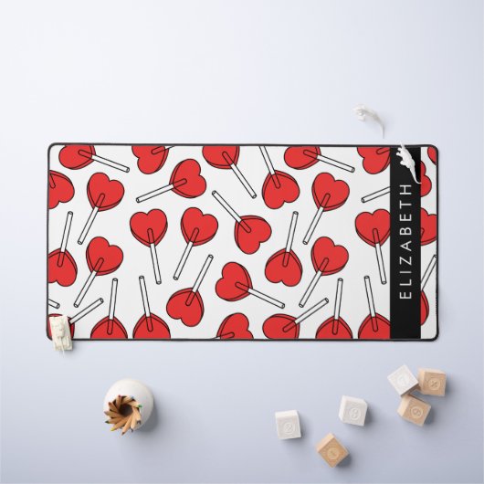 Red Lollipops, Heart Lollipops, Lolly, Your Name Bureaumat (Kindertafel)