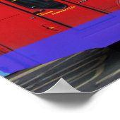 Red London Bus Double Decker Poster (Hoek)