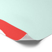 Red London Bus  Pattern Poster (Hoek)