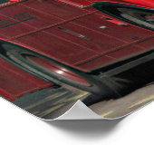  Red London Bus Poster (Hoek)