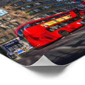 Red London Bus Poster (Hoek)