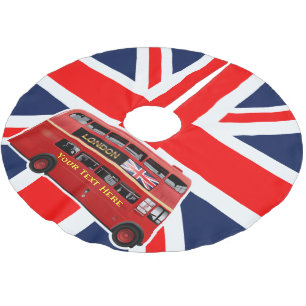 Red London Double Decker Bus Kerstboom Rok