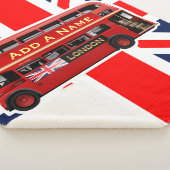 Red London Double Decker Bus Sherpa Deken (3/4)