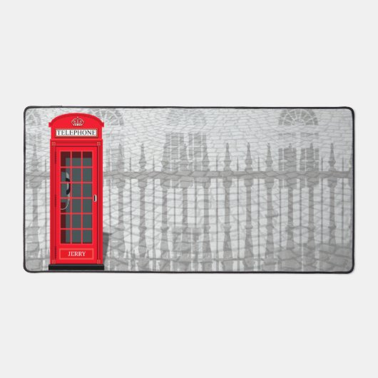 Red London Phone Booth with Name (Recto)