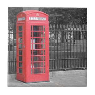 Red London Phonebox Tegeltje