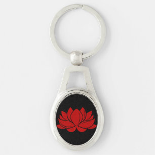 Red Lotus Blossom Sleutelhanger