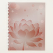 Red Lotus Glow Hardcover Planner (Devant)