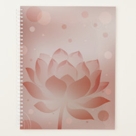 Red Lotus Glow Hardcover Planner