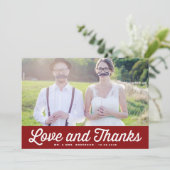 Red Love et Merci Retro Photo Mariage (Debout devant)