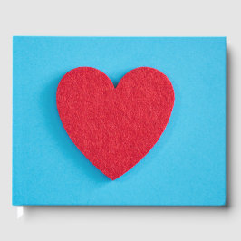 Red Love Heart Gastenboek