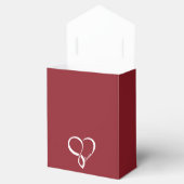 Red Love Heart Gift Box Bedankdoosjes (Geopend)