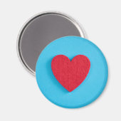 Red Love Heart Magneet (Voorkant / Achterkant)
