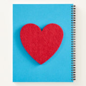 Red Love Heart Notitieboek (Achterkant)