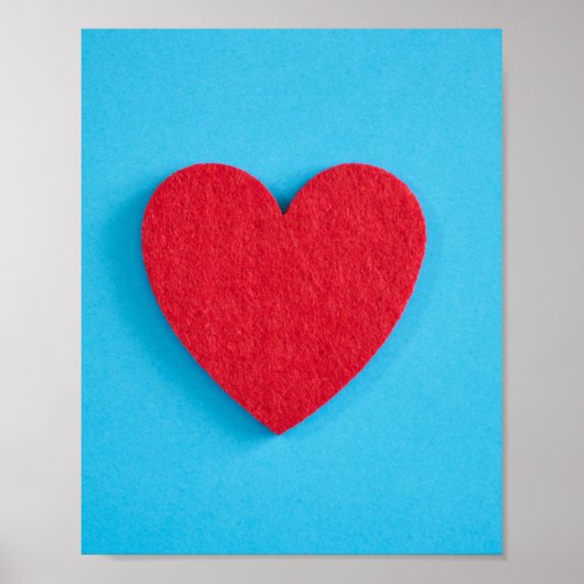Red Love Heart Poster (Voorkant)
