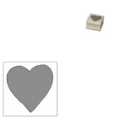 Red Love Heart Rubberstempel (Gestempeld)