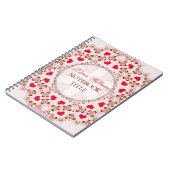 Red Love Hearts Country Lace Carnet (Côté gauche)
