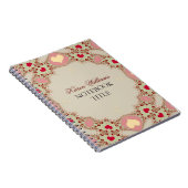 Red Love Hearts Pastel Lace Carnet (Côté Droit)