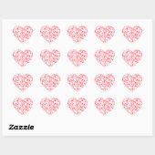 Red Love Hearts – Valentine Collection Hart Sticker (Vel)