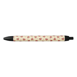 Red Love Hearts Zwarte Inkt Pen