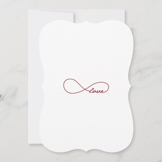 Red Love Infinity Wedding Invitations (Dos)