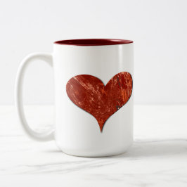 Red Love Mug Tweekleurige Koffiemok