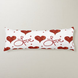 Red Love Pillow Lichaamskussen
