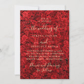 Red Love Rozen Weddenschap Kaart (Voorkant)