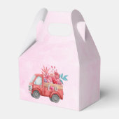 Red Love Text in Bold Block Letters Waterverf Bedankdoosjes (Voorkant Zijde)