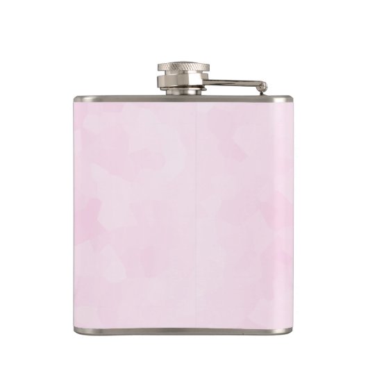 Red Love Text in Bold Block Letters Waterverf Heupfles (Achterkant)