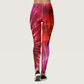 Red & Magenta Psychedelic Starburst Leggings (Achterkant)