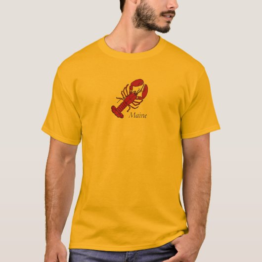 Red Maine Lobster T-shirt (Voorkant)