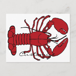 Red Maine Lobster Thunder_Cove Briefkaart