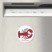 Red Maine Lobster Thunder_Cove Magneet (Insitu (Vaatwasser))