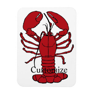 Red Maine Lobster Thunder_Cove Magneet