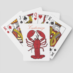 Red Maine Lobster Thunder_Cove Pokerkaarten