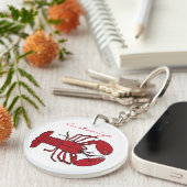 Red Maine Lobster Thunder_Cove Sleutelhanger (Voorkant Rechts)