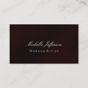 Red Makeup Artist Professional Visitekaartje
