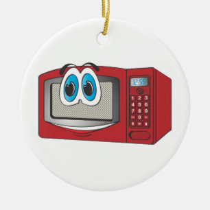 Red Male Microgolf Cartoon Keramisch Ornament