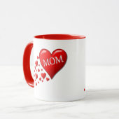 Red Mam Hearts Mok (Voorkant links)