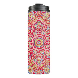 Red Mandala  Indiase kunst Boho Thermosbeker