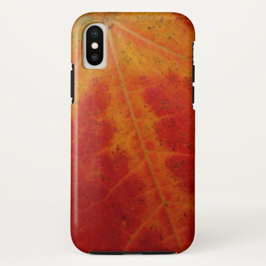Red Maple Leaf Abstracte Autumn Natuur Fotografie Case-Mate iPhone Case (Achterkant)
